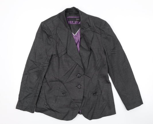 NEXT Womens Black Jacket Blazer Size 8 Button