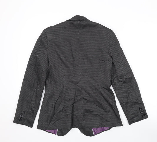 NEXT Womens Black Jacket Blazer Size 8 Button