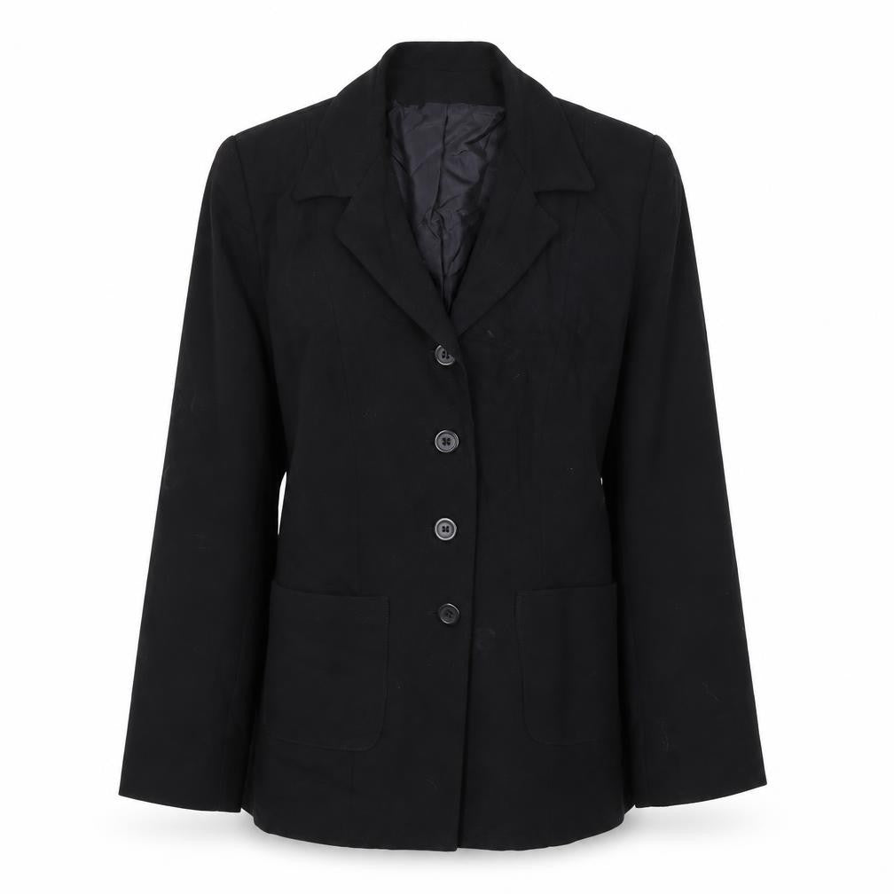 Anne Brooks Womens Black Jacket Blazer Size 6 Button