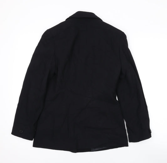 Anne Brooks Womens Black Jacket Blazer Size 6 Button