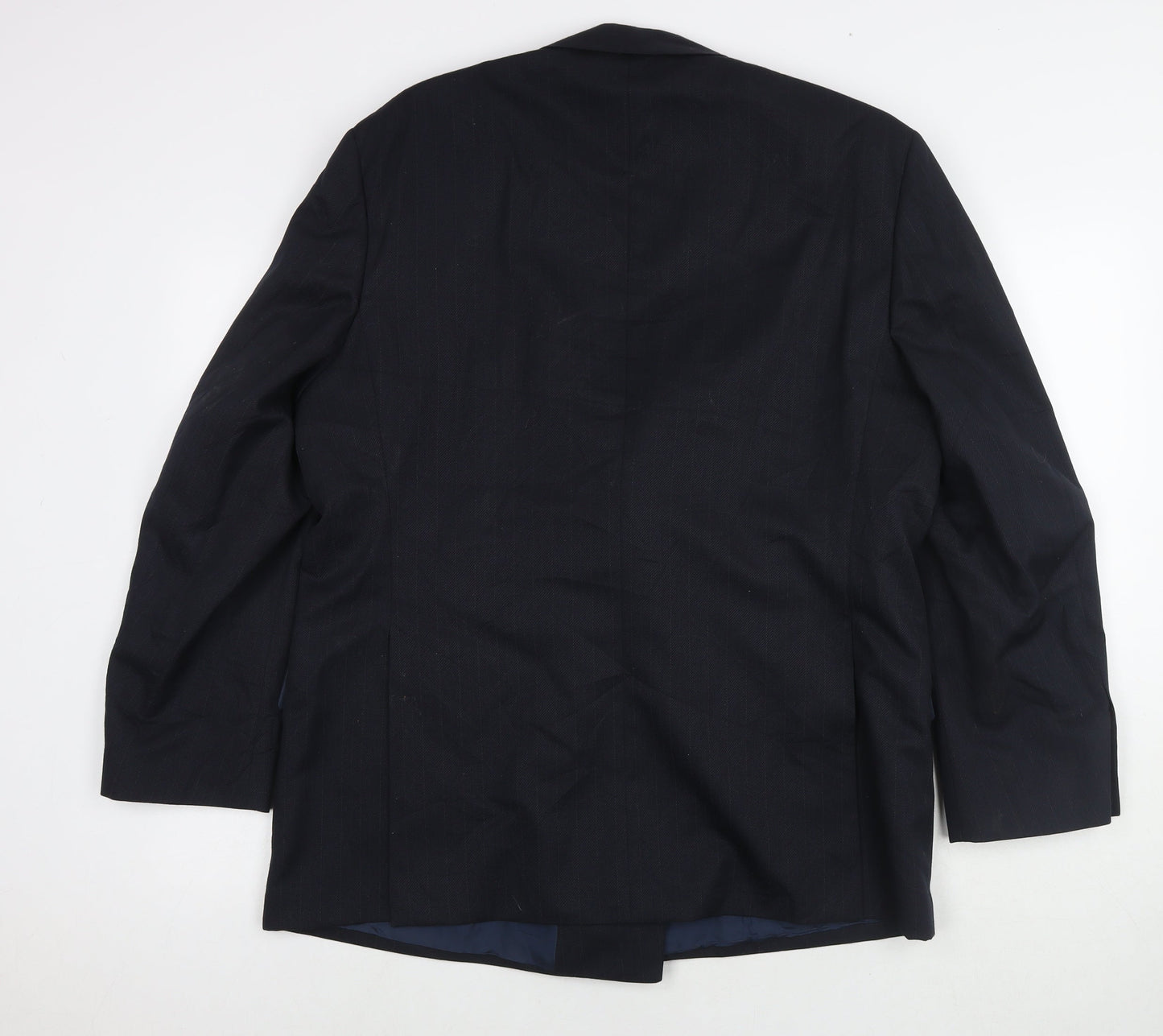 Wellington Mens Black Polyester Jacket Blazer Size 42 Regular