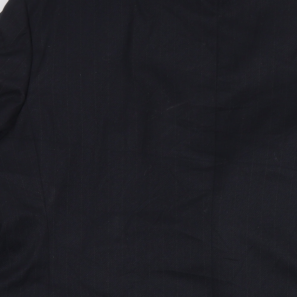 Wellington Mens Black Polyester Jacket Blazer Size 42 Regular