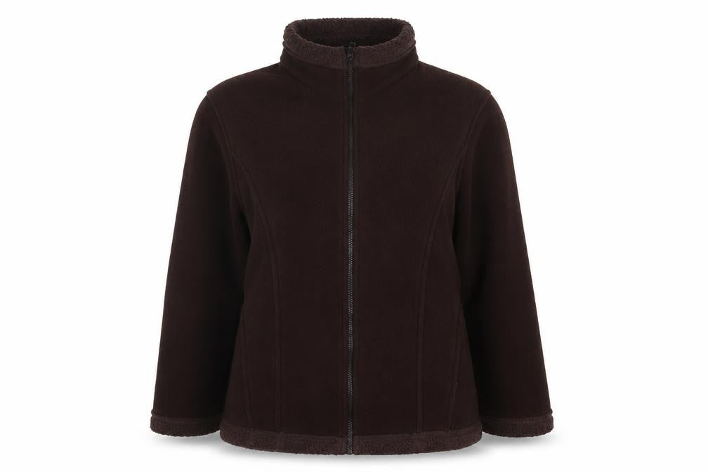 Marks & Spencer Womens Brown Jacket Size 14 Zip