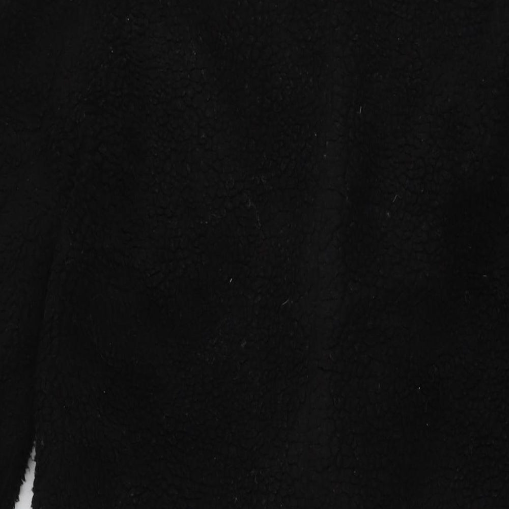 Divided by H&M Womens Black Overcoat Coat Size 2XS Button