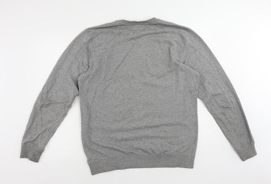 VANS Mens Grey Cotton Pullover Sweatshirt Size M - Vintage Logo