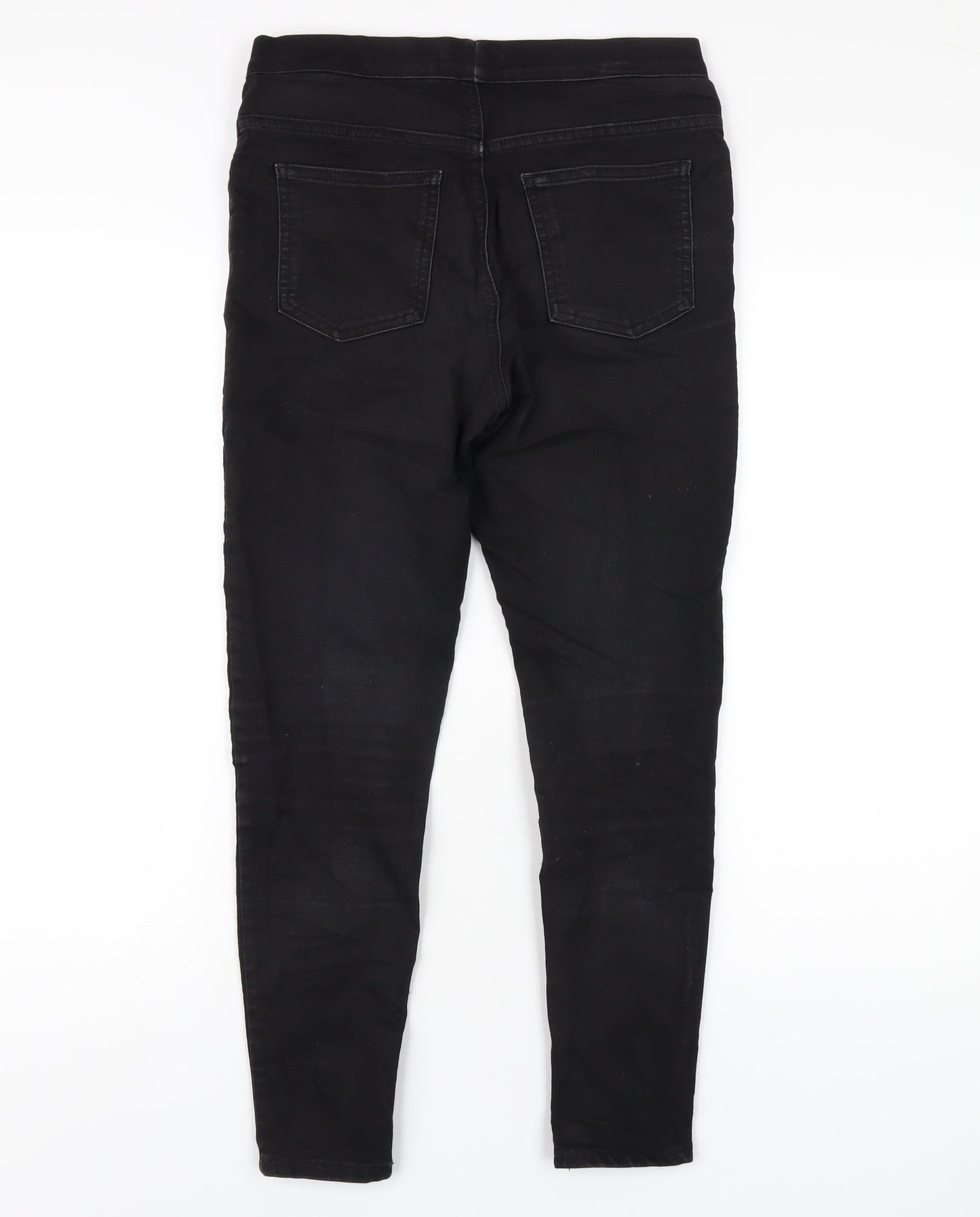 Marks and Spencer Womens Black Cotton Jegging Jeans Size 10 L26 in Regular