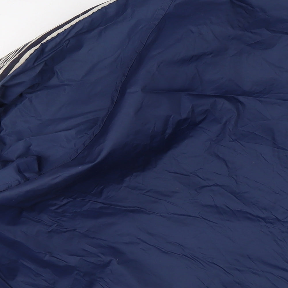 Umbro Mens Blue Rain Coat Coat Size S Zip