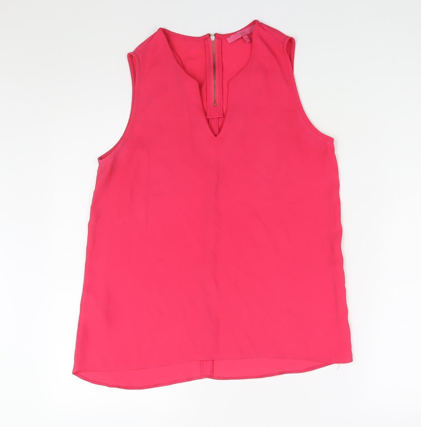 NEXT Womens Pink Polyester Camisole Blouse Size 10 V-Neck
