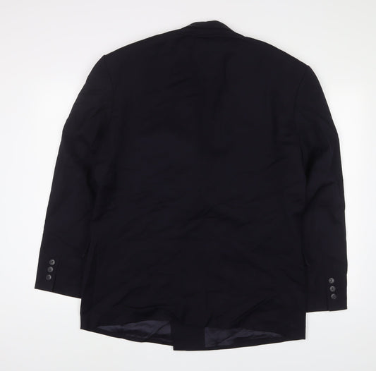 Principles Mens Black Wool Jacket Suit Jacket Size 40 Regular
