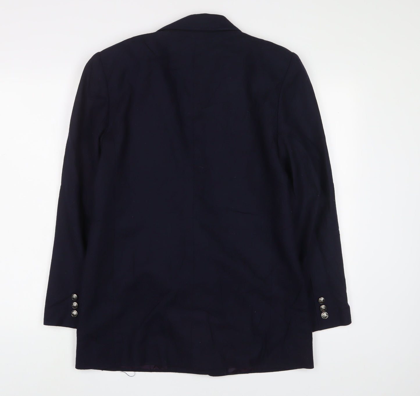 Giorgio Sant'Angelo Mens Blue Wool Jacket Suit Jacket Size 36 Regular