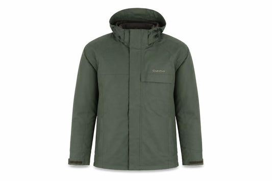 Quechua Mens Green Jacket Coat Size S Zip - Zip Pockets