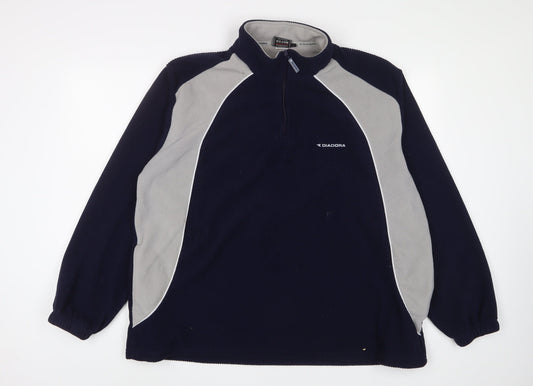 Diadora Mens Blue Polyester Pullover Sweatshirt Size 2XL - Logo