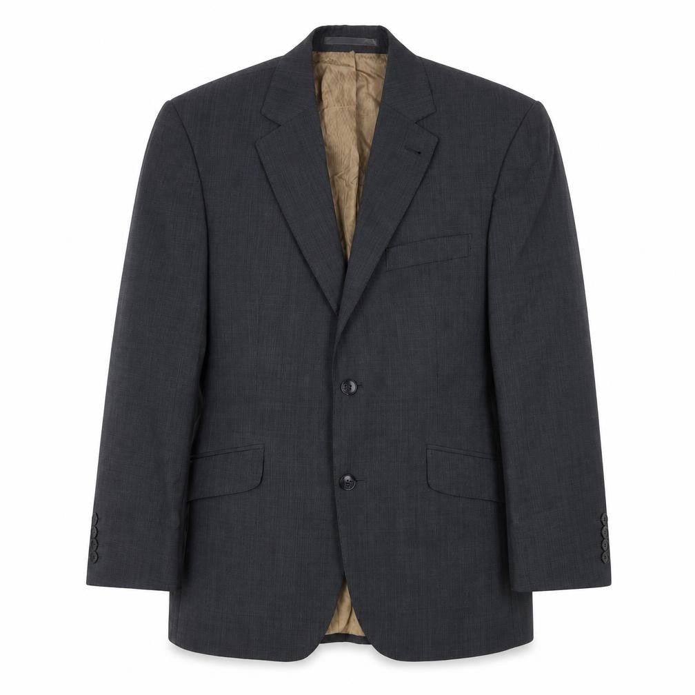 Mens 38 Chest Regular Racing Green Grey Two-Button