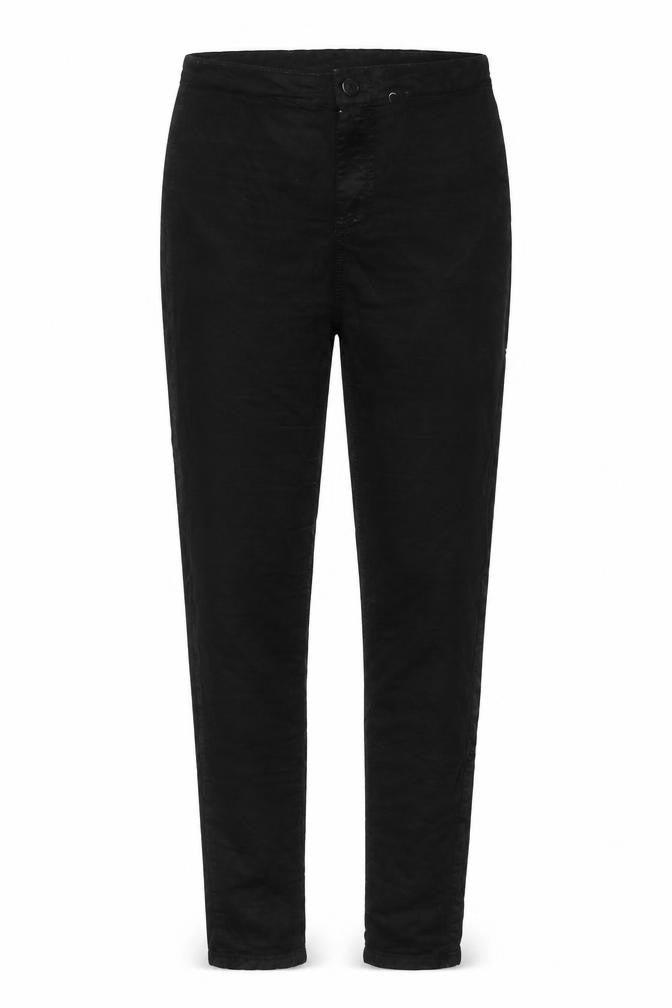 Topshop Womens Black Cotton Trousers Size 28 in L32 in Regular Zip