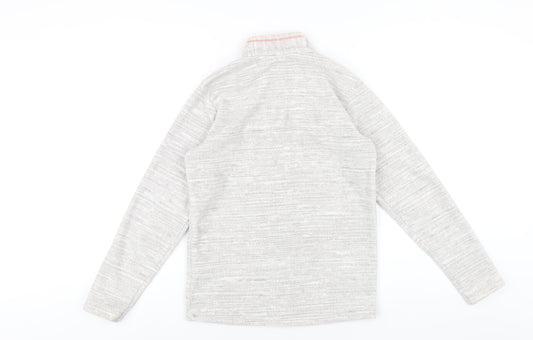 DECATHLON Girls Grey Polyester Pullover Sweatshirt Size 14 Years Zip