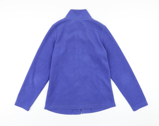 bonprix Womens Blue Jacket Size S Zip