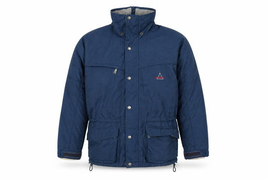 SOS Mens Blue Rain Coat Coat Size S Zip