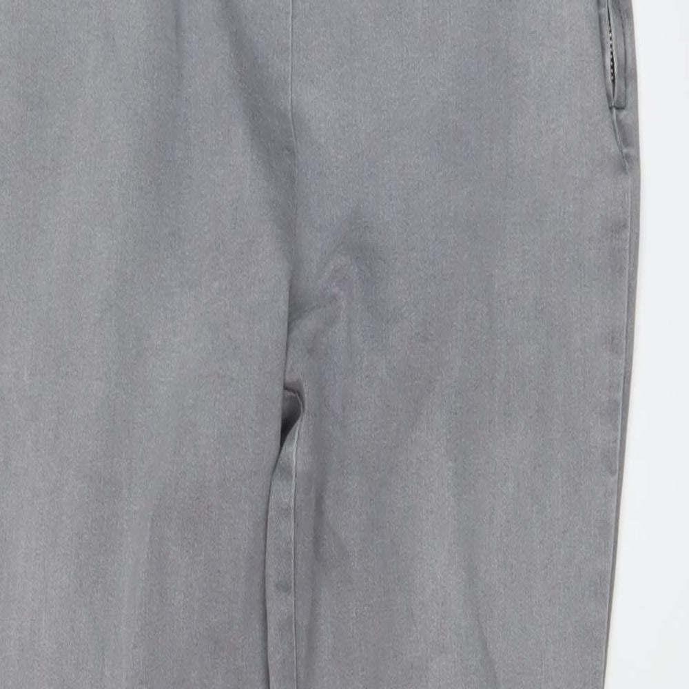 Savida Womens Grey Cotton Skinny Jeans Size 12 L27 in Regular Zip