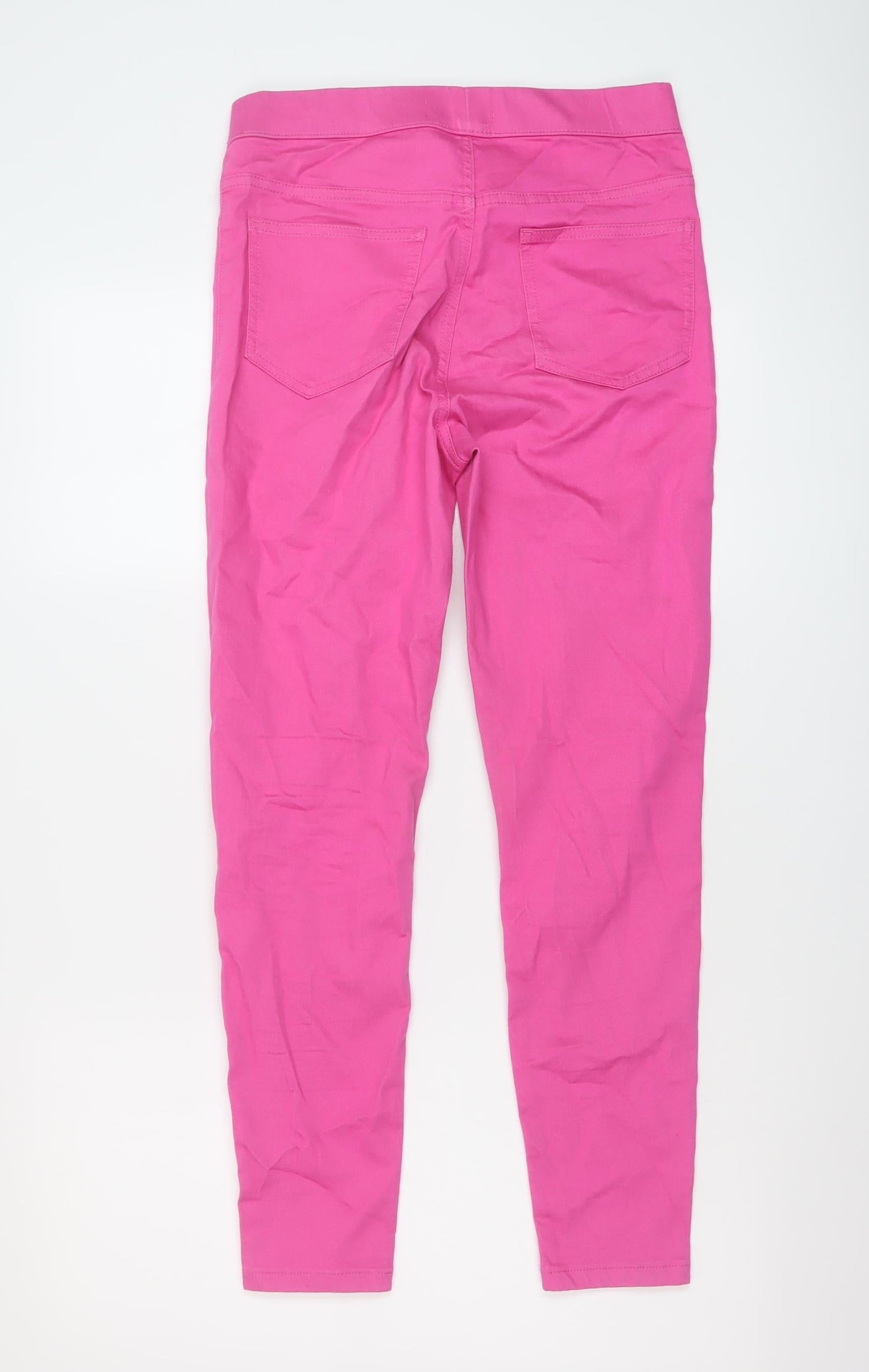 Marks and Spencer Womens Pink Cotton Jegging Jeans Size 10 L26 in Regular