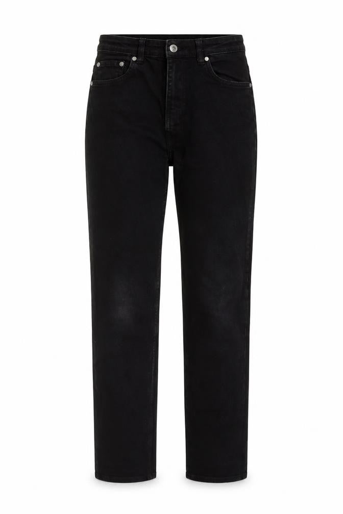 Weekday Womens Black Cotton Straight Jeans Size 29 in L30 in Regular Button