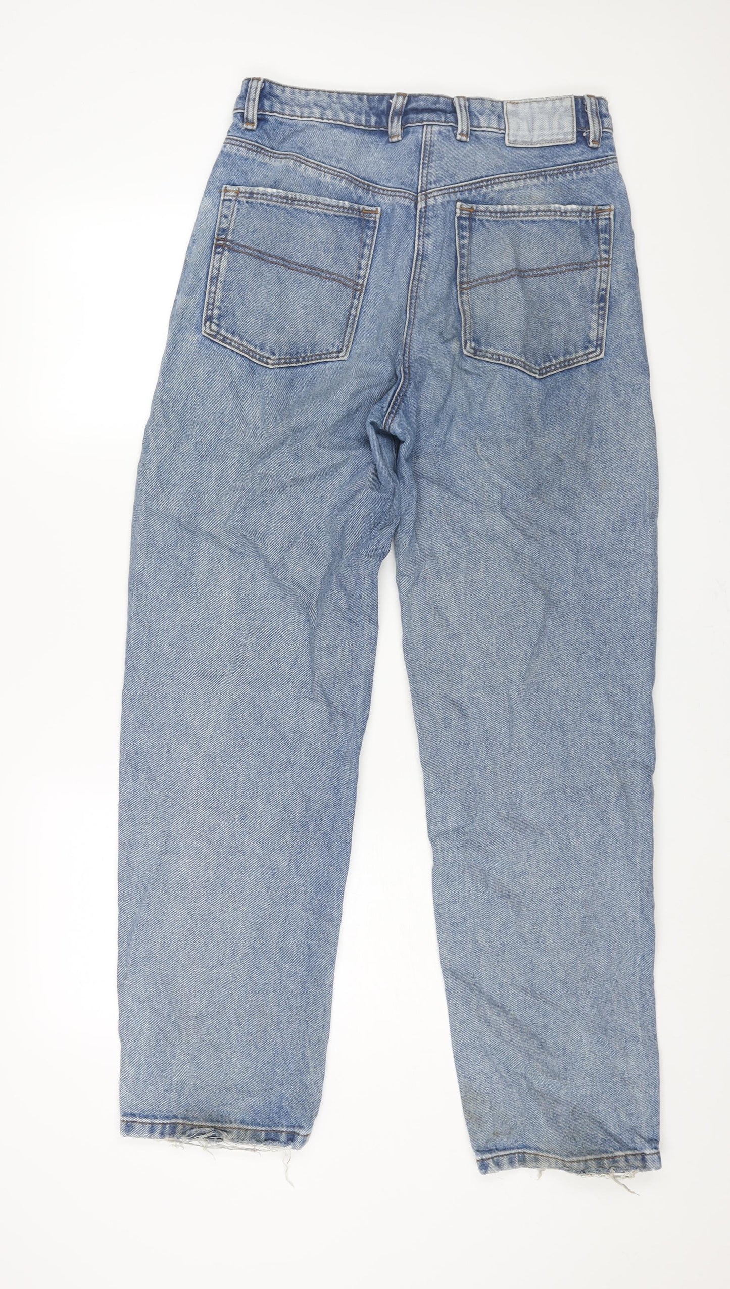 COLLUSION Mens Blue Cotton Straight Jeans Size 28 in L32 in Regular Zip