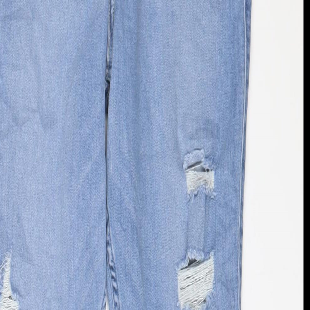 Hollister Womens Blue Cotton Skinny Jeans Size 30 in L30 in Regular Zip