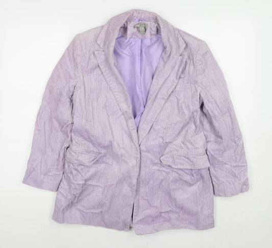 ASOS Womens Purple Jacket Blazer Size 8 Button