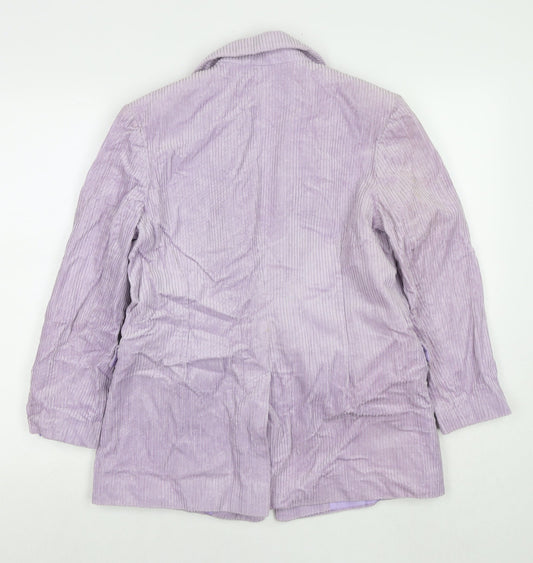 ASOS Womens Purple Jacket Blazer Size 8 Button