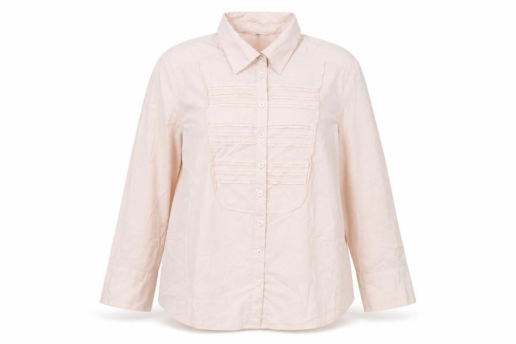 Womens UK Size 14 Linea Pink Cotton Button-Up