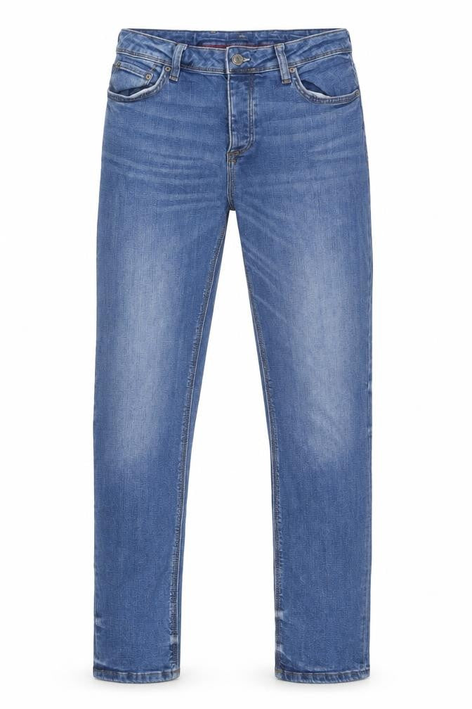 River Island Mens Blue Cotton Skinny Jeans Size 30 in L29 in Regular Zip