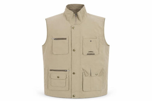 Mode Mille Mens Brown Gilet Jacket Size XL Zip