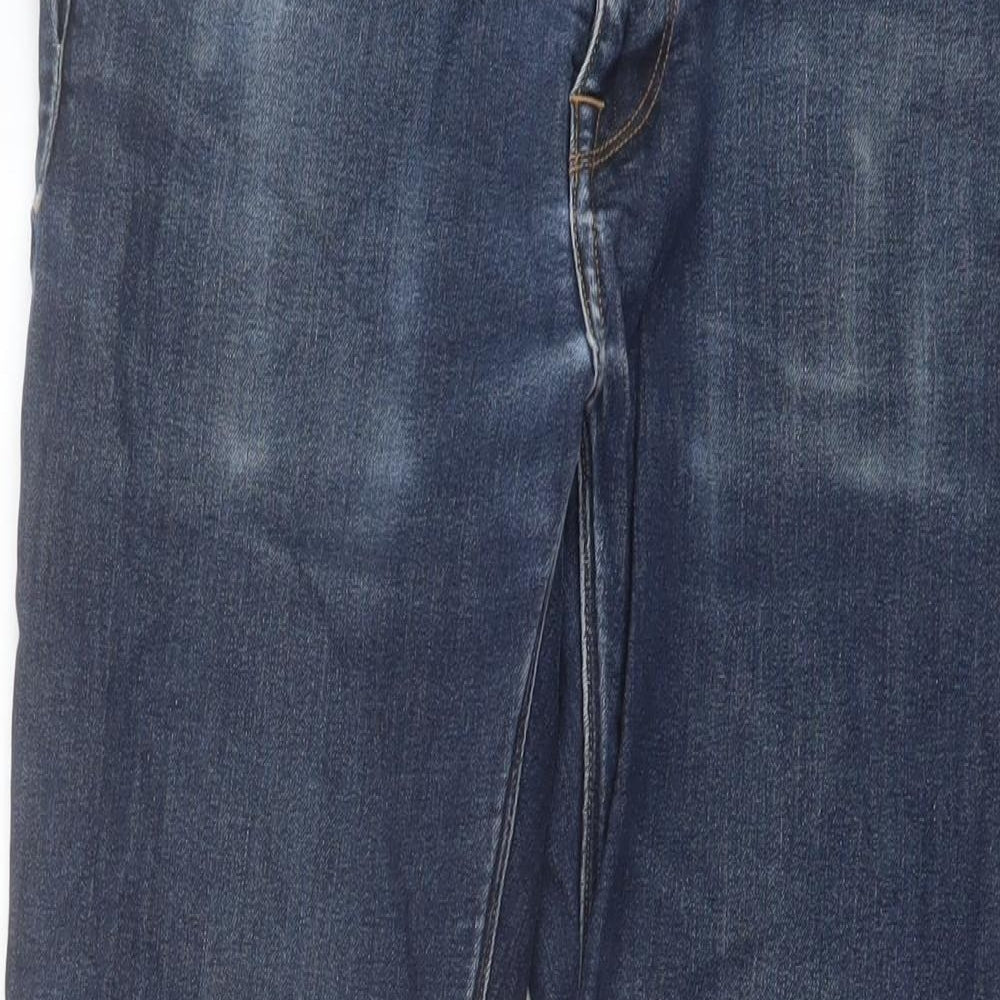 Kinkade Mens Blue Cotton Straight Jeans Size 30 in L30 in Regular Button