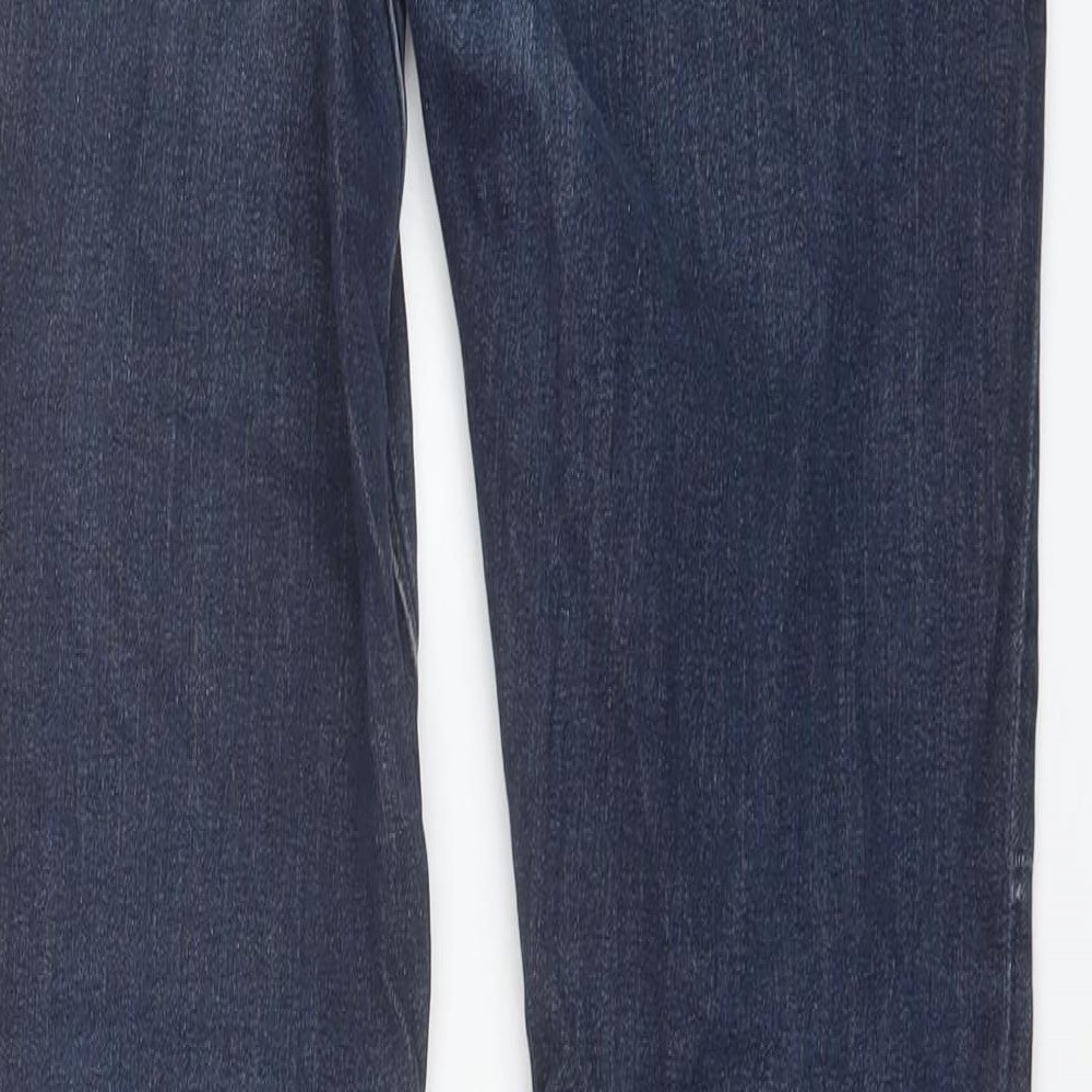 Kinkade Mens Blue Cotton Straight Jeans Size 30 in L30 in Regular Button