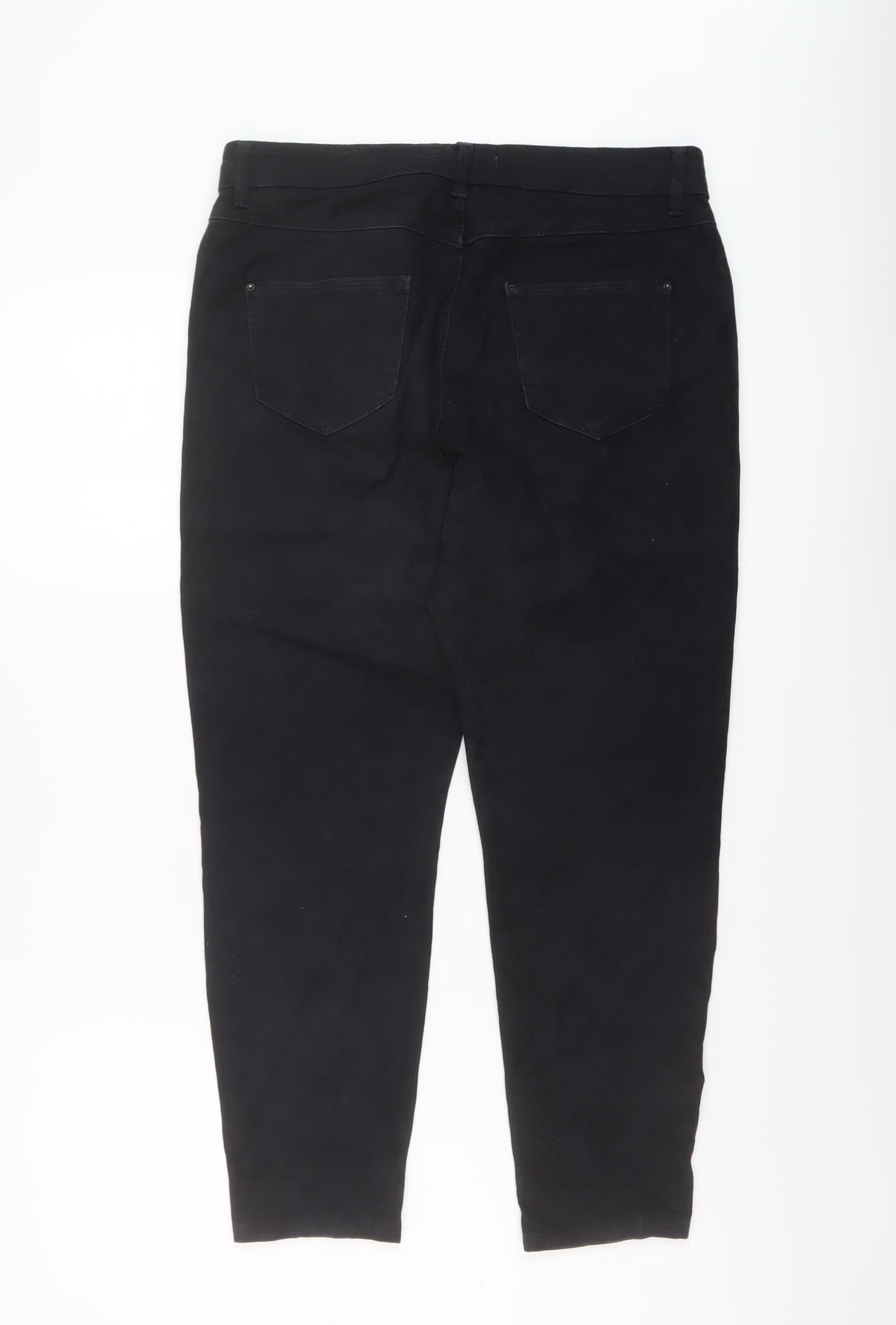 Marks and Spencer Womens Black Cotton Jegging Jeans Size 10 L24 in Regular Button