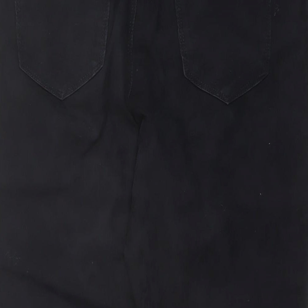 Marks and Spencer Womens Black Cotton Jegging Jeans Size 10 L24 in Regular Button