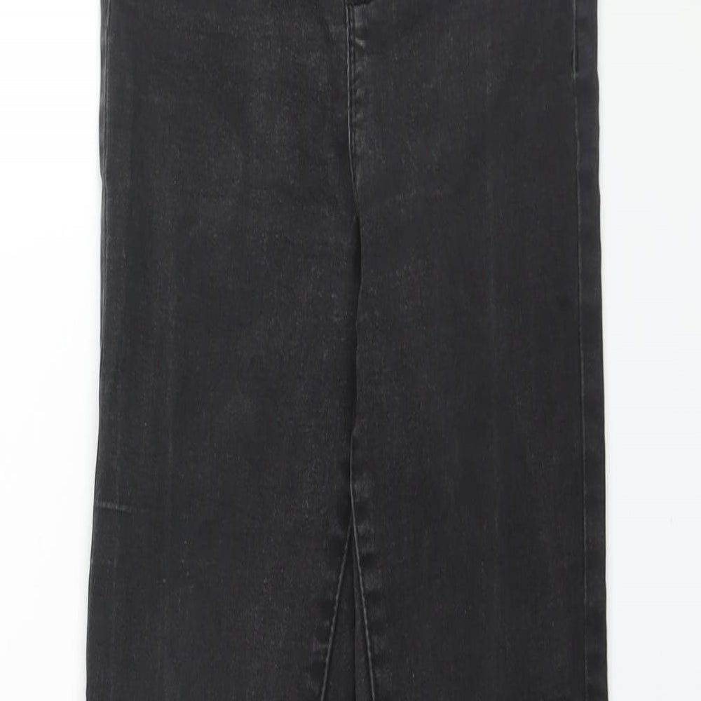 Denim & Co. Womens Black Cotton Skinny Jeans Size 6 L26 in Regular Zip