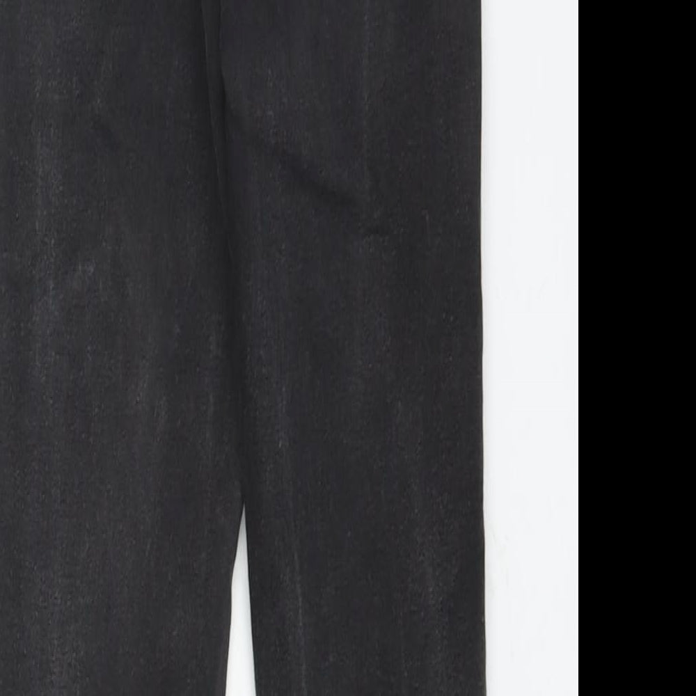 Denim & Co. Womens Black Cotton Skinny Jeans Size 6 L26 in Regular Zip