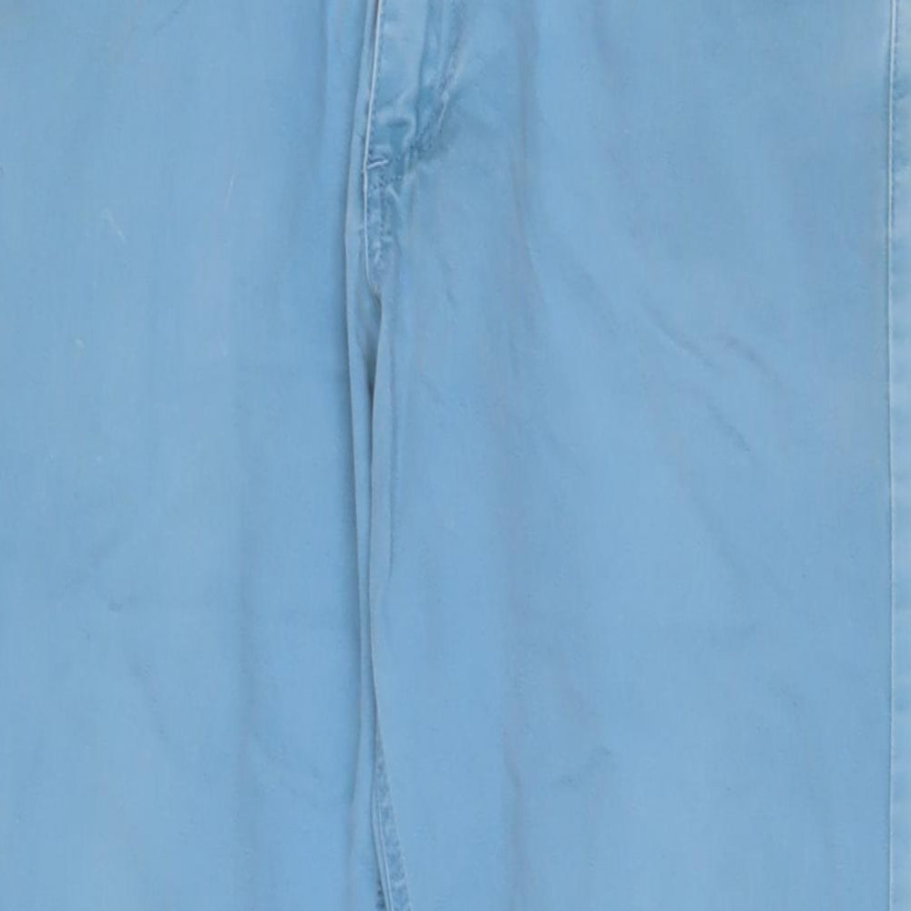 Brocks Mens Blue Cotton Straight Jeans Size 32 in L30 in Regular Zip