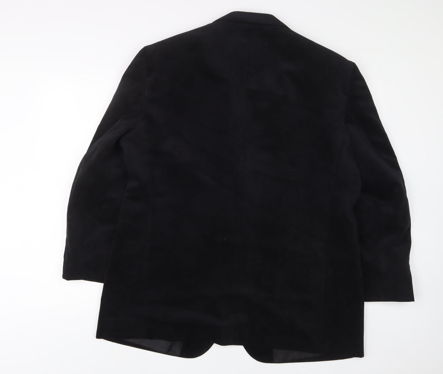 Marks and Spencer Mens Black Polyester Jacket Suit Jacket Size 44 Regular - Inside Pockets