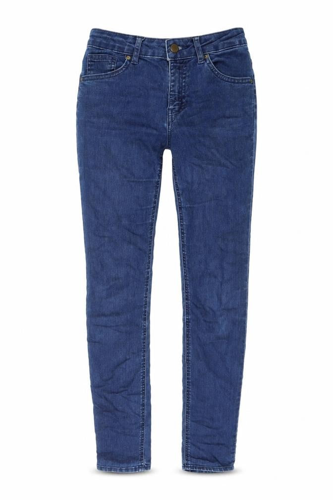 H&M Womens Blue Cotton Skinny Jeans Size 6 L31 in Regular Zip