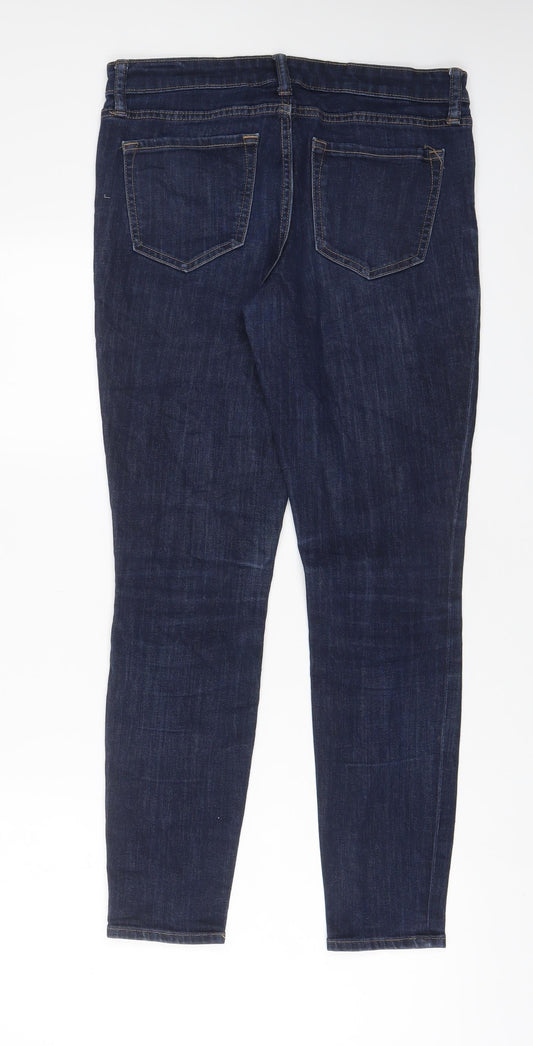 Gap Womens Blue Cotton Skinny Jeans Size 10 L29 in Regular Zip