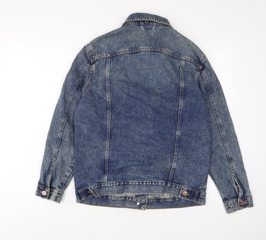 New Look Womens Blue Jacket Size 10 Button