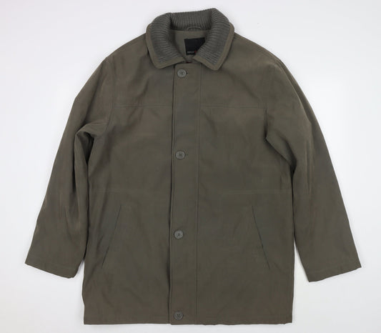 Henley & Knight Womens Green Jacket Size L Zip