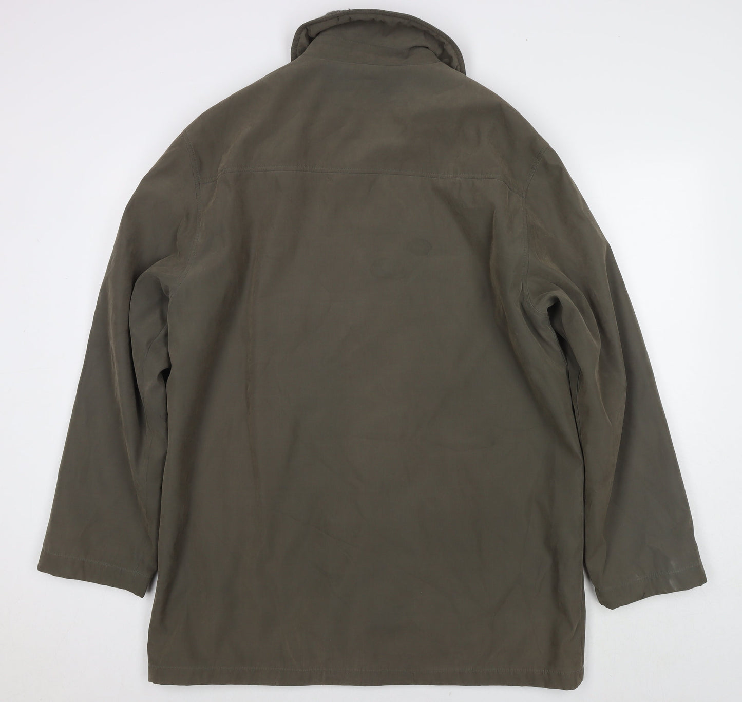 Henley & Knight Womens Green Jacket Size L Zip