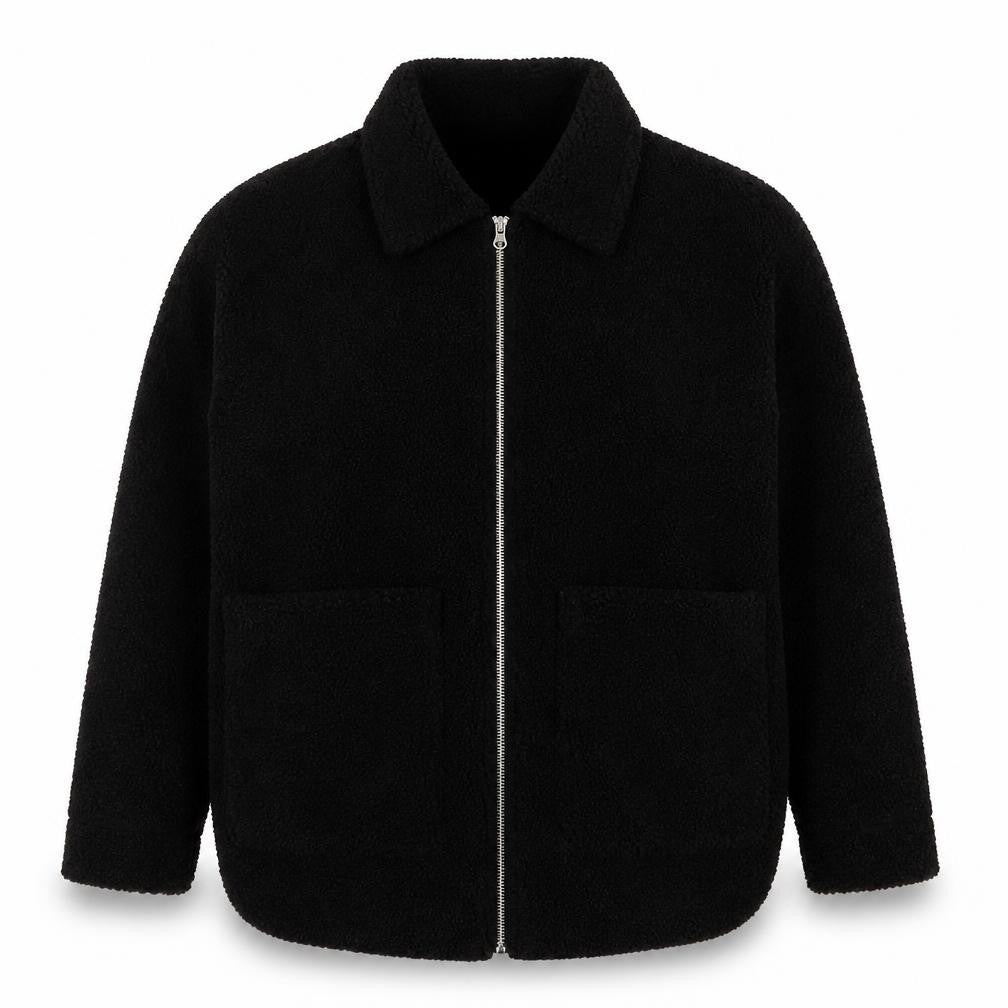 Motel Rocks Womens Black Overcoat Coat Size M Zip