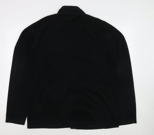 Eddie Bauer Mens Black Jacket Size XL Zip