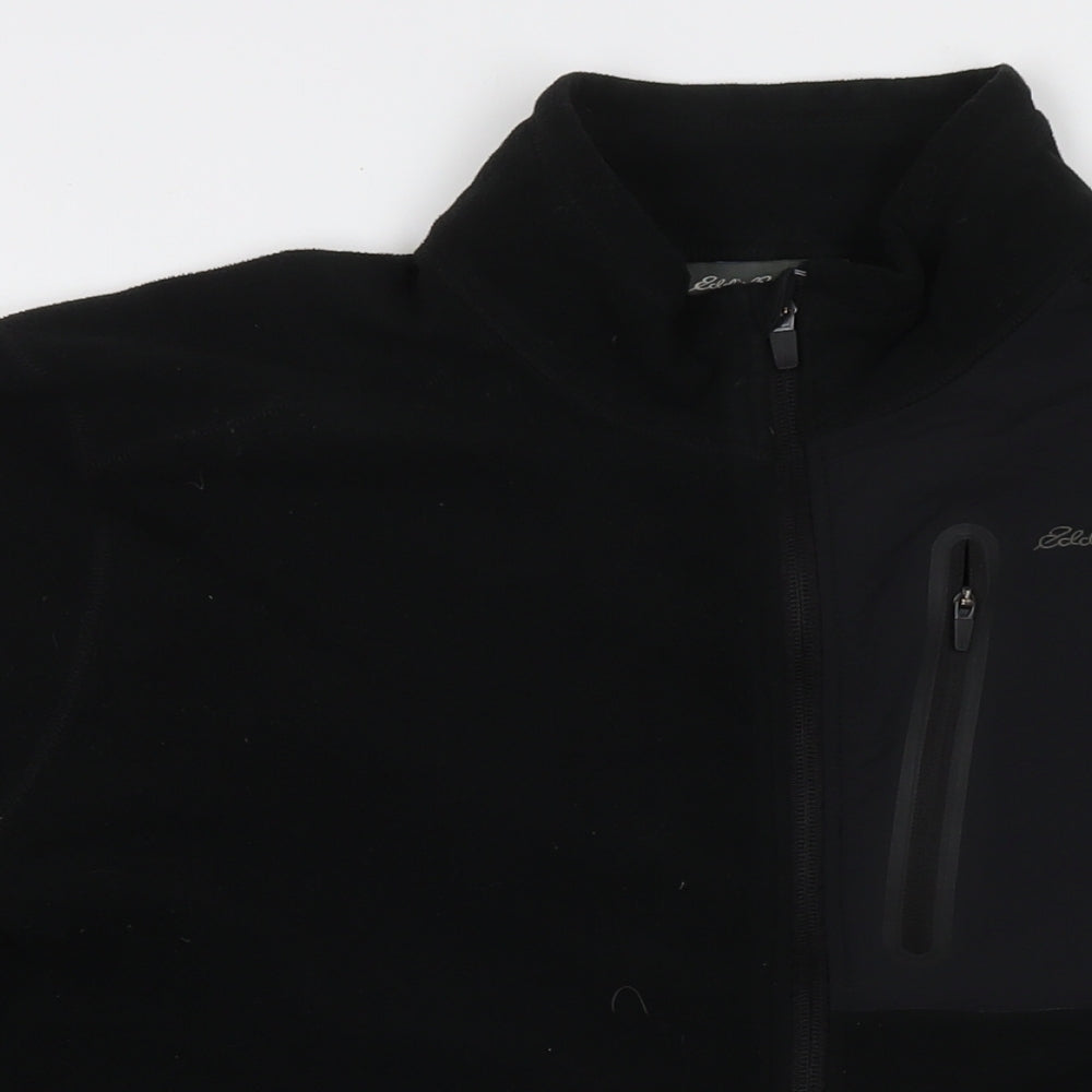 Eddie Bauer Mens Black Jacket Size XL Zip