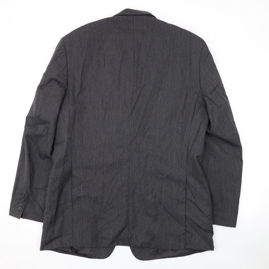 Mr Harry Mens Grey Polyester Jacket Suit Jacket Size 42 Regular
