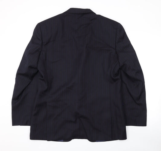 Varteks Mens Black Polyester Jacket Suit Jacket Size 42 Regular