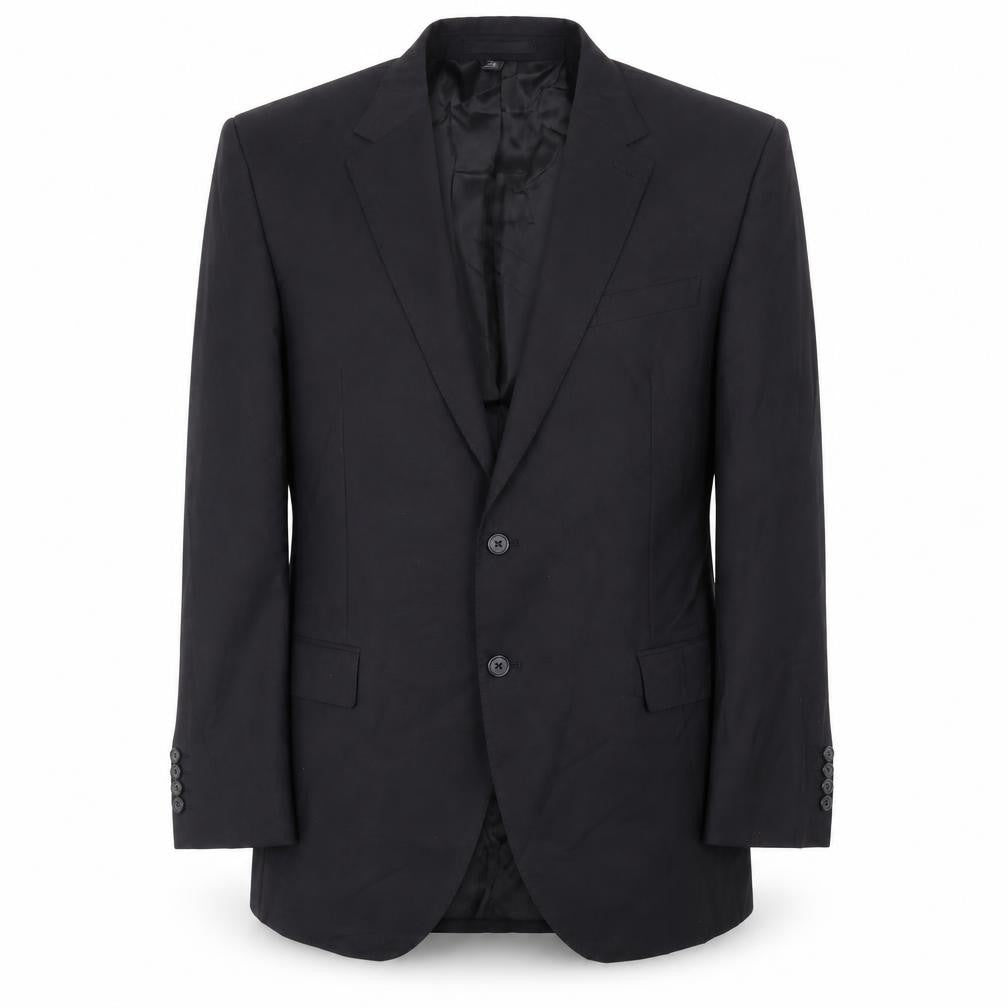 Marks and Spencer Mens Black Polyester Jacket Suit Jacket Size 40 Regular